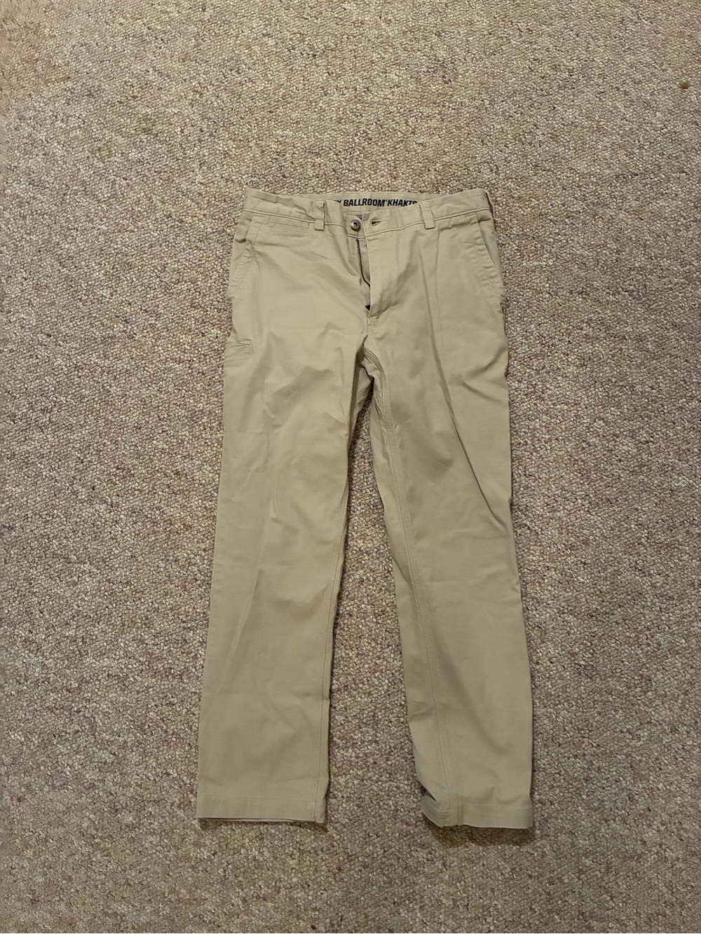 Duluth Trading Co Ballroom Khaki Chino Pants - Tan